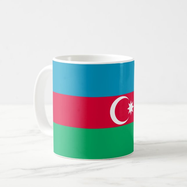 Azerbaijan Flag Coffee Mug (Front Left)