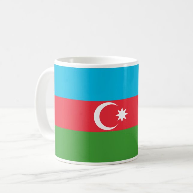 Azerbaijan Flag Coffee Mug (Front Left)