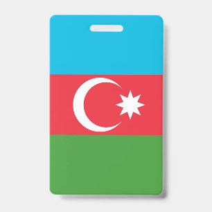 Azerbaijan Flag ID Badge