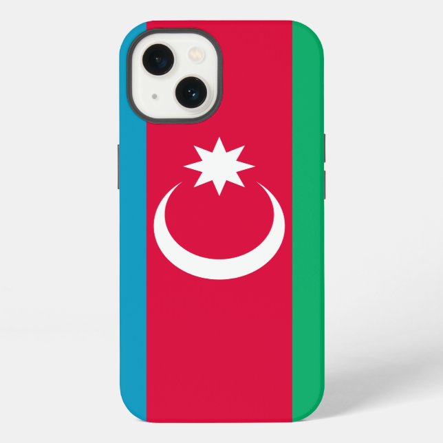 Azerbaijan Flag iPhone Case (Back)