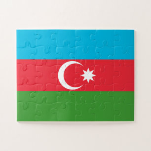 Azerbaijan Flag Jigsaw Puzzle