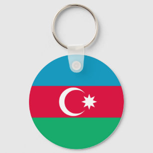 Azerbaijan Flag Key Ring