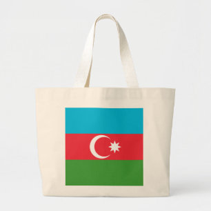Azerbaijan Flag Large Tote Bag