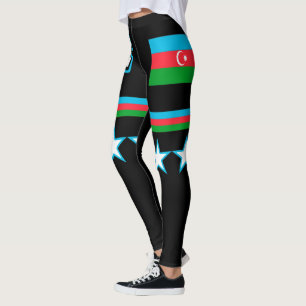 Azerbaijan Flag Leggings