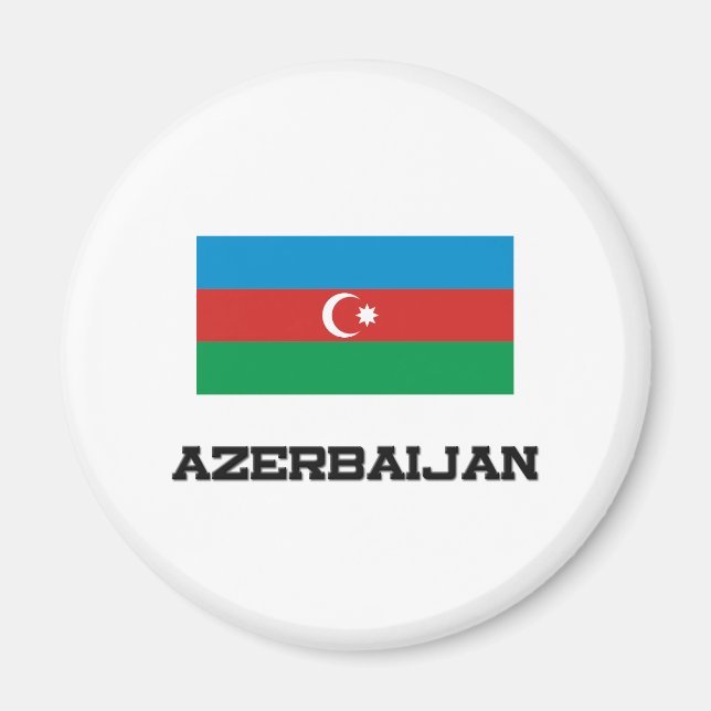 Azerbaijan Flag Magnet (Front)