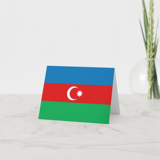 Azerbaijan Flag Notecard (Front)
