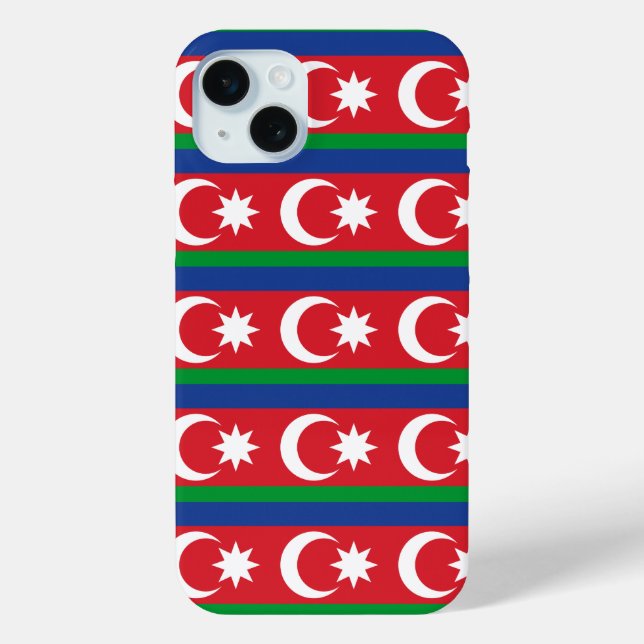 Azerbaijan flag pattern Case-Mate iPhone case (Back)