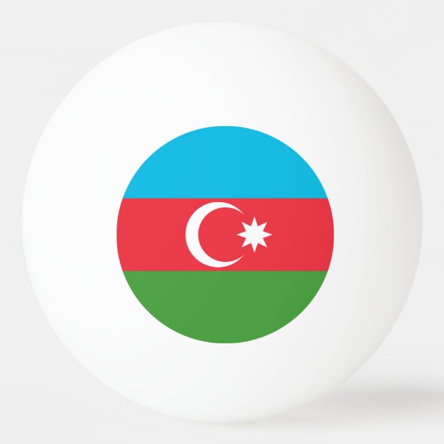 Azerbaijan Flag Ping Pong Ball (Front)