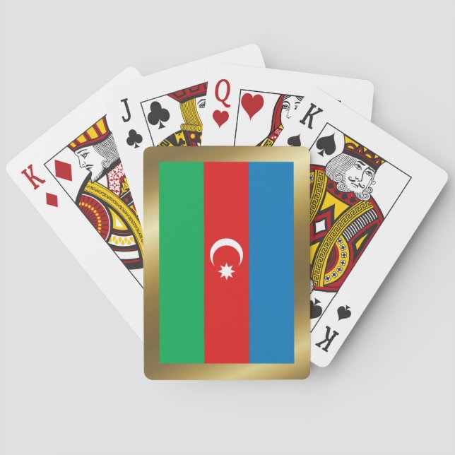 Azerbaijan Flag Playing Cards (Back)