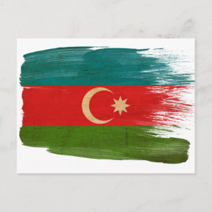 Azerbaijan Flag Postcards