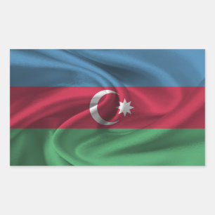 Azerbaijan Flag Rectangular Sticker