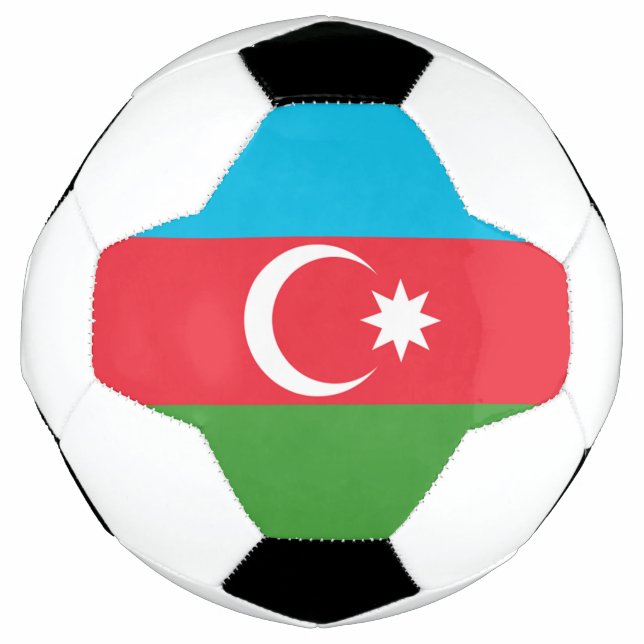 Azerbaijan Flag Soccer Ball (Front)