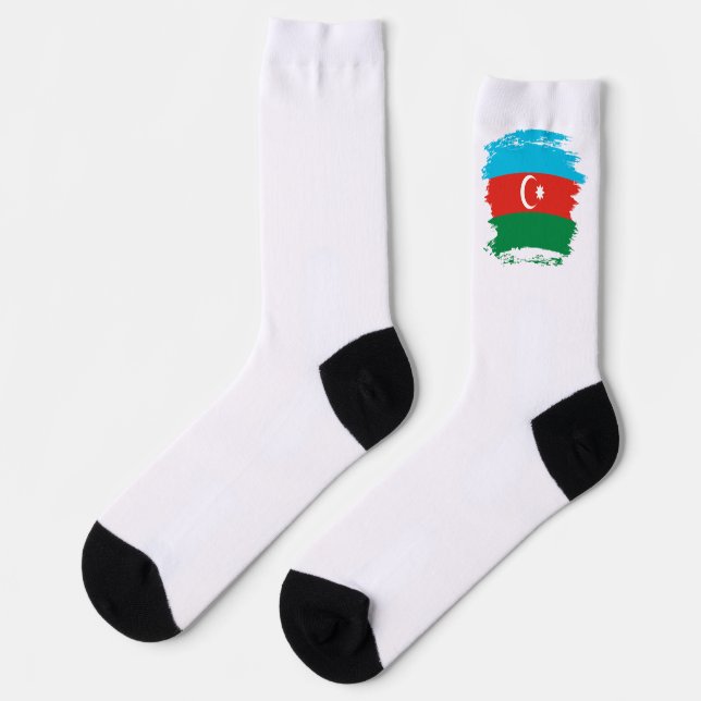 Azerbaijan flag socks (Left)