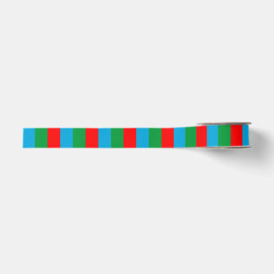 Azerbaijan flag stripes country symbol pattern red grosgrain ribbon