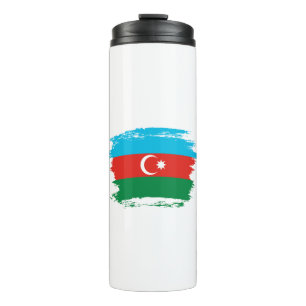 Azerbaijan flag thermal tumbler