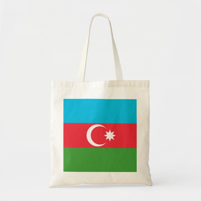 Azerbaijan Flag Tote Bag (Front)