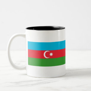 Azerbaijan Flag Two-Tone Coffee Mug