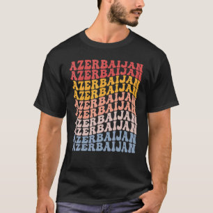 Azerbaijan Groovy Retro Horse T-Shirt