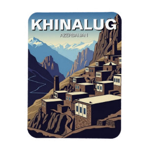 Azerbaijan Khinalug Mountain Village Magnet