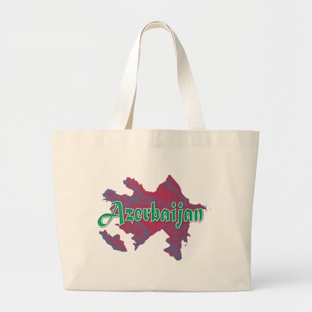 Azerbaijan Large Tote Bag (Front)