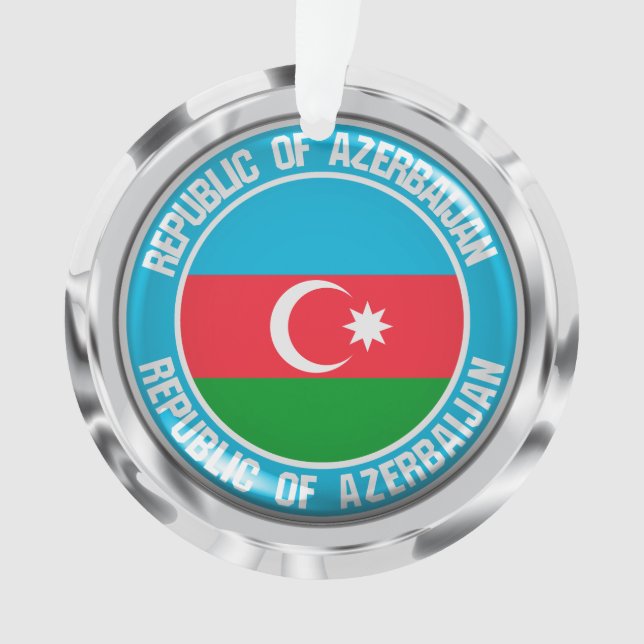 Azerbaijan Round Emblem Ornament (Front)