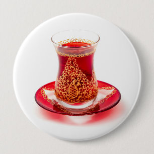 Azerbaijani tea 10 cm round badge