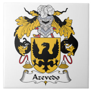 Azevedo Family Crest Ceramic Tile