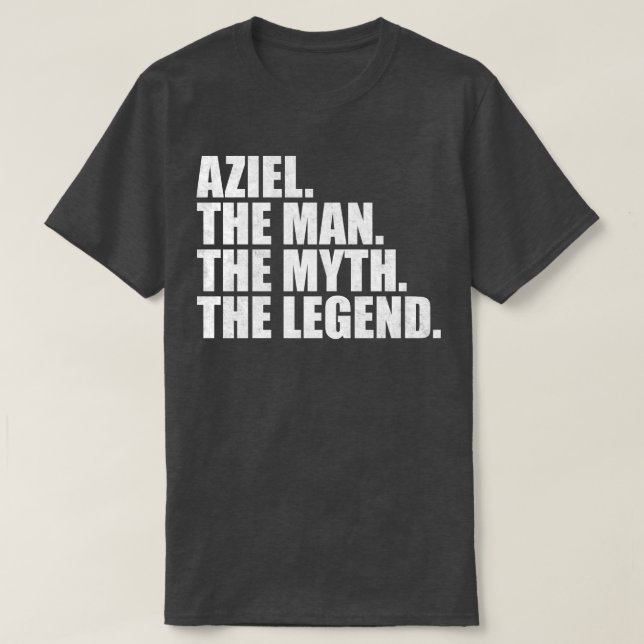 AzielAziel Name Aziel given name T-Shirt (Design Front)