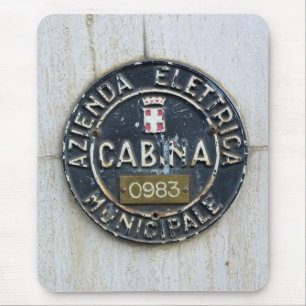 Azienda Electrica Municipale Cabina -Milano, Italy Mouse Pad