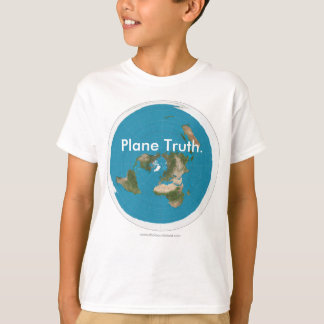 Azimuthal Equidistant 'Plane Truth.' Kids T-shirts
