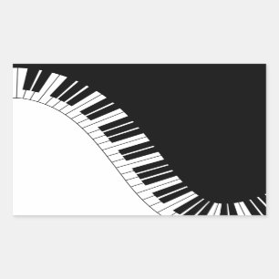 Aziza Keyboard Instruments Rectangular Sticker