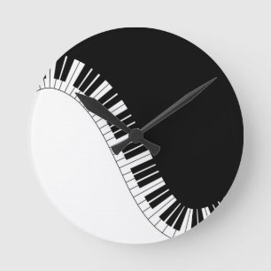 Aziza Keyboard Instruments Round Clock