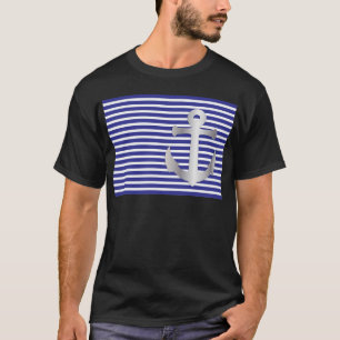 Aziza Stripes & Marine Blue Seaman T-Shirt