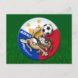 Azkals Soccer Football Action Postcard