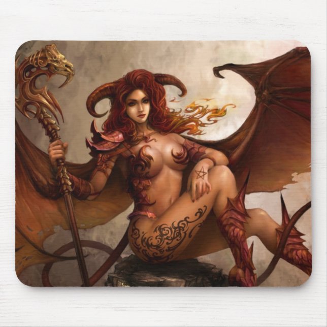 Azmodeus Dark Angel "Demon", Mouse Pad (Front)