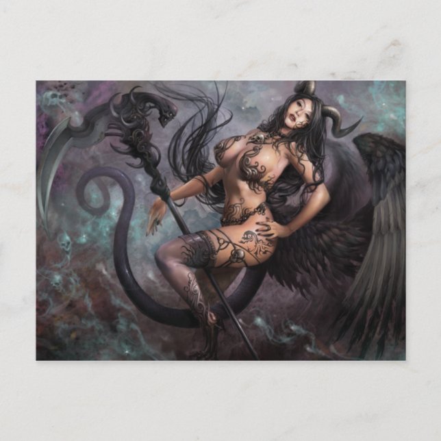 Azmodeus Dark Angels "Helchen", Postcard (Front)