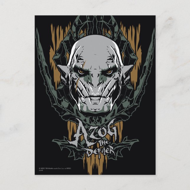 Azog The Defiler Postcard (Front)