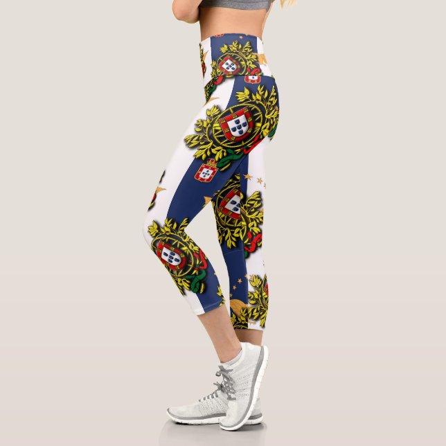 Azorean Portuguese Capri Leggings (Left)