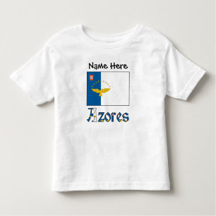 Azores Azorean Flag Personalised  Toddler T-Shirt