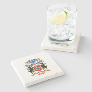 Azores coat of arms stone coaster