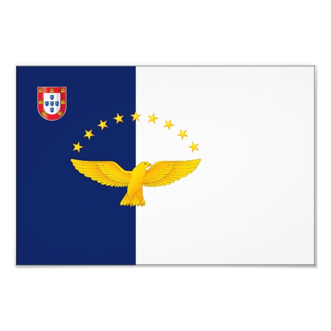 Azores islands flag photo print (Front)