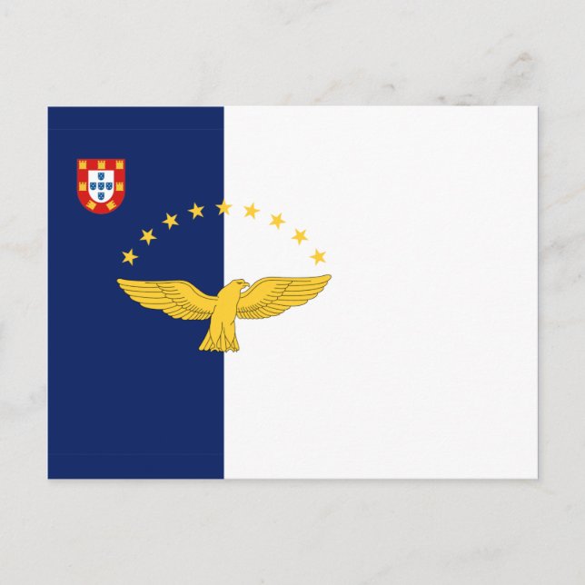 Azores islands flag Postcard (Front)