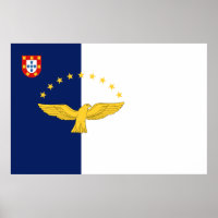 Azores islands flag Print Value Poster Paper