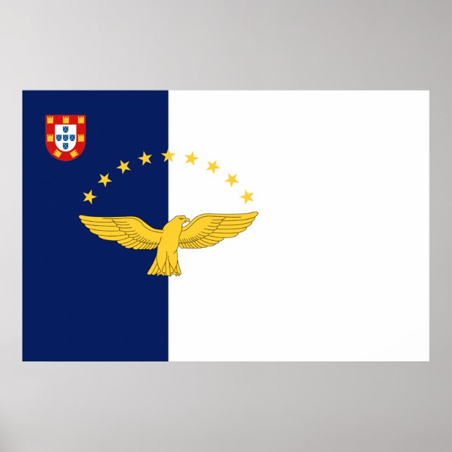 Azores islands flag Print Value Poster Paper (Front)