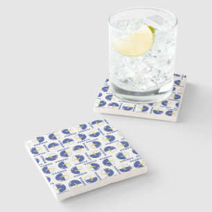 Azores islands flag stone coaster