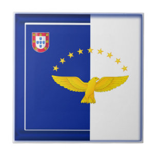 Azores islands flag tile
