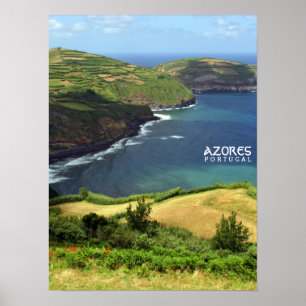 Azores islands photo, Portugal Poster