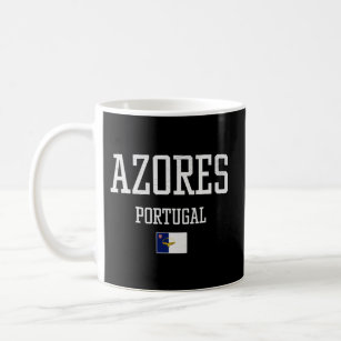 Azores Portugal - Distressed Vacation Azorean Flag Coffee Mug
