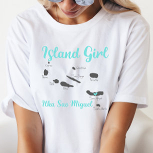 Azores, Portuguese Island Girl T-shirt