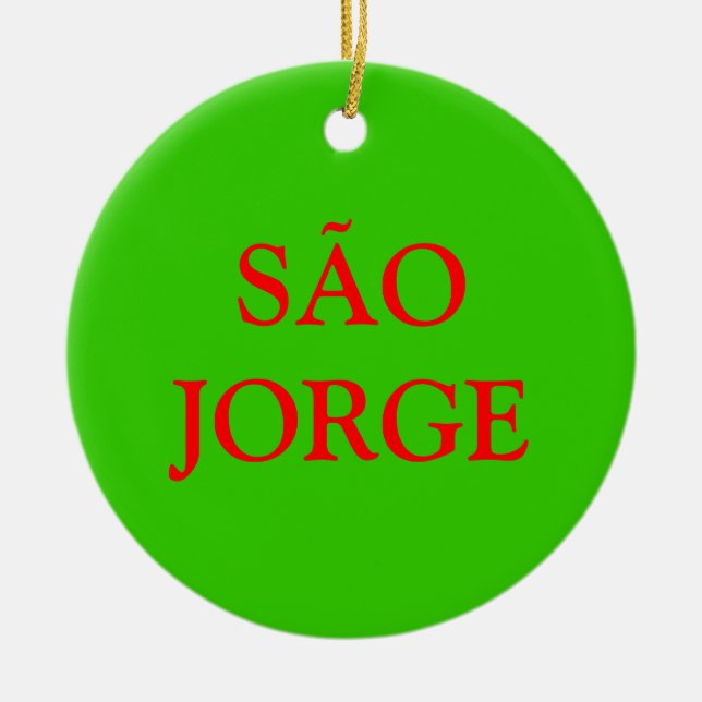 Azores- SÃO JORGE Christmas Ornament (Front)